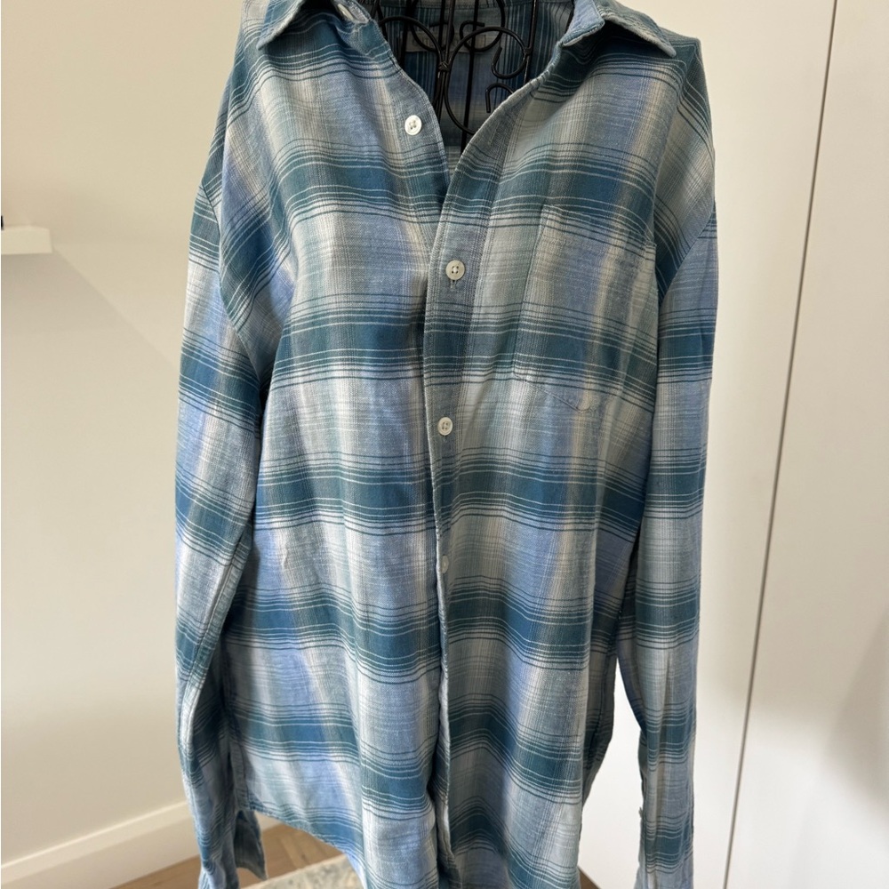 Outerknown Blue Lightweight Shirt Jacket